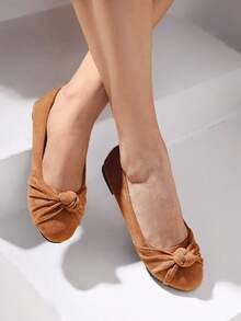 CUCCOO CHICEST 女士休闲结饰街头时尚别致平底鞋 - 駝色 - 查看 4