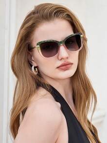 Visivana LALAMOLI Katzenaugen Vollrand Modebrillen, Outdoor, Strand, Party, Urlaubsgeschenk für Sommerurlaub am Strand, Outdoor, Reise Moderne elegante Modeaccessoires - Verschiedenfarbig - Übersicht 2