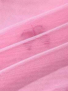 PetitDoll 2 件套撞色圆领蝴蝶结装饰短款上衣和长裤性感内衣套装 - 粉色 - 查看 8