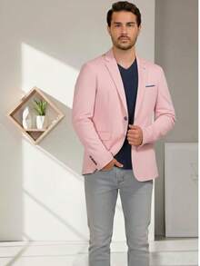 Blazer Casual Busines - Rosa - Ver 3