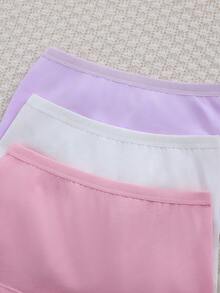 3件套女童纯色休闲内衣套装 - 彩色 - 查看 6