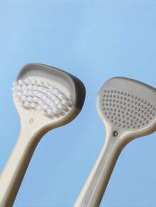 2PCS Tongue Cleaner, Three-In-One Tongue Scraper, Tongue Brush, Tongue Scraping Board, Tongue Cleaning And Breath Freshening Device. - Multicolor - View 6