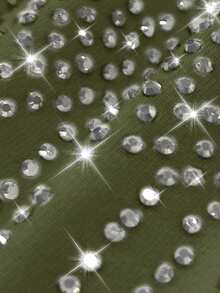 EMERY ROSE 女士标语 MILANO ITALY 字母印花T恤 短袖休闲上衣 MILANO ITALY 图案T恤 女士上衣 - 軍綠色 - 查看 3