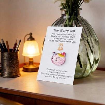 10-Piece Cartoon Pocket Hug & Encouragement Card Set | Heartwarming Cheer-Up Cards For Friends & Family