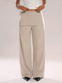 Avantive 卡其色长裤,适合街头潮女日常通勤,纯色休闲直筒宽松版型,适合度假、休闲、海滩等场合,优雅时尚,也适合春假、春夏假期穿着。这款长裤适合通勤、日常休闲、商务场合、返校季、教师装、外出、条纹等多种场合,也适合商务休闲、休闲通勤、度假、半正式场合穿着。休闲度假居家办公穿搭,尽显女性魅力。 - 杏色 - 查看 6