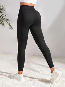 Easithlete Women's Drawstring Waist Gym Hiking Legging Fitted Jogger With Pockets And Tapered Cuffs  For Running Cycling Yoga Pickleball Exercise Workout Daily Wear - Black - View 2