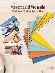 Scrapbook Photo Album, Linen Cover Commemorative Album, Hard Cover Kraft Paper White Pages Album, Suitable For Travel, Wedding Guest Book, Birthday Party Commemorative Album, Party Christening, Wedding Anniversary, Room Decor (20 Sheets/40 Pages) - Multicolor - View 4
