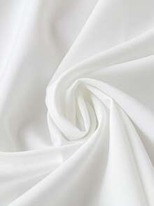 Enliva 大碼撞色滾邊繫帶領襯衫 - 白色 - 查看 3