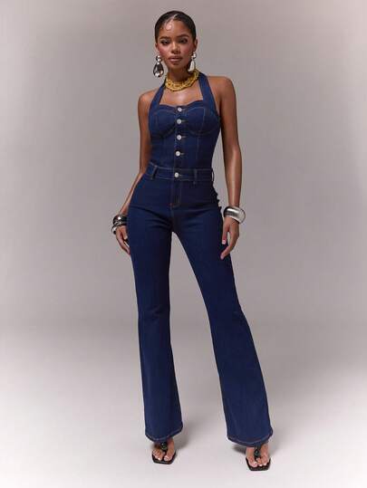 Normani Conjuntos de ropa para conciertos de primavera y verano para mujeres, atuendos casuales para salir, estilo 2000, Y2K, 90s, club, vintage, rave, festival, old money, streetwear, Pascua, Día de San Patricio, fiestas, bodas en la playa, graduación, elegante, vacaciones, festival casual, formal, fiesta de festival, lujo, país, mezclilla lavada azul, mezclilla azul oscuro, elástica, petos de mezclilla para mujeres