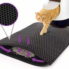 Tấm lót thu gom chất thải cho mèo hai lớp, chống thấm nước và kháng nước tiểu. Thiết kế dạng tổ ong hai lớp giúp bạn thu gom rác hiệu quả. Bạn chỉ cần nhấc tấm lót lên, tất cả rác sẽ rơi xuống, sau đó bỏ lại vào thùng rác để . - Màu be - Xem 7