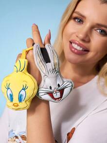 LOONEY TUNES X SHEIN 1Pc Cute Animal Plush Pendant, Exquisite Embroidery, Soft Material, With Round Keychain, There Are 4 Styles To Choose From, Which Can Be Hung On Bags And Keys. - Multicolor - View 1
