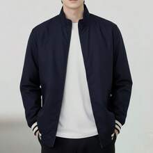 Chaqueta Doble Vista para Hombre Gamuzza y Bomber - Azul Marino - Ver 3