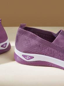 CUCCOO EASI Zapatos morados transpirables nuevos de primavera y verano, calzado exterior con suela blanda y antideslizante, zapatos casuales cómodos para ir y venir, ligeros y con amortiguación - Morado - Ver 5