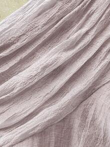 Elamini Chân váy nữ kiểu dáng thanh lịch với viền bèo nhún, thích hợp cho kỳ nghỉ. - Màu tím hoa cà - Xem 5