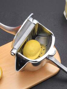 Stainless Steel Manual Juicer - Suitable For Both Commercial And Home Use, With A Sturdy Structure, Easy To Clean, No Power Supply Required, Suitable For Oranges, Grapefruits, Lemons, Apples, Berries, Vegetables And Other Fruits - An Ideal Choice For Restaurants And Home Kitchens. - Multicolor - View 4