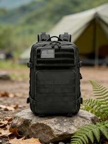 Outdoor Camouflage Tactical Backpack, Large Capacity Backpack, Large 3P Bag, Hiking Bag, Military Enthusiast Backpack, Outdoor Leisure - Multicolor - View 2
