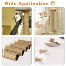 2 Pcs Sisal Rope Posts Cat Tree Replacement Posts DIY Materials Yellow Sisal Rope Cat Scratching Posts For Cats - Yellow - View 4