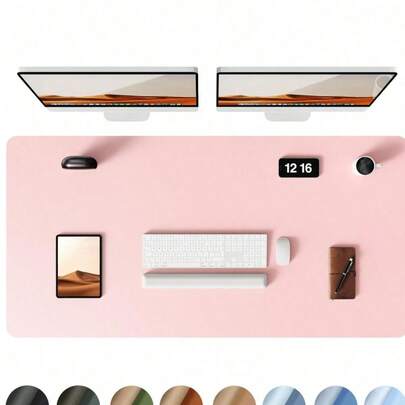 1 tấm lót bàn làm việc bằng da, thảm trải bàn văn phòng, tấm lót chuột cỡ lớn, bảng viết, tấm thấm mực bàn làm việc, màu đen, trắng, xanh dương, da PU chống trượt in hình, tấm lót laptop, thảm viết chống thấm nước cho văn phòng và nhà, tấm lót chuột chơi game, phụ kiện bàn làm việc, đồ dùng văn phòng, phụ kiện bàn làm việc, tấm lót chuột, tấm lót chuột cho bàn làm việc