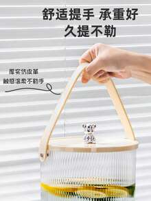 1件装新款轻奢双层冷水壶置物架桌面果汁饮料储水架水壶带水龙头饮料冰桶饮料分配器 - 米色 - 查看 9