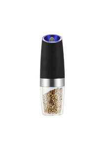 Teckwe 1. Máy xay muối và tiêu điện cảm ứng trọng lực, máy xay tự động mini, độ mịn có thể điều chỉnh, chất liệu thép không gỉ bền bỉ, thao tác bằng một tay, dụng cụ xay hiệu quả, dùng trong nhà bếp, sử dụng hàng ngày, nấu ăn, nướng BBQ, tiệc tùng, lễ hội, dụng cụ nhà bếp thiết yếu, vật dụng gia đình phổ biến. Người mua cần mua thêm 6 pin AAA. - Nhiều màu - Xem 10