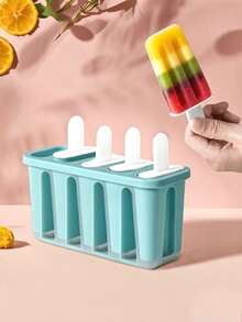 1pc 5-Slot Ice Pop Mold, Suitable For Everyday Home Use - Blue - View 5