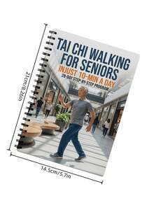 1pc Tai Chi Themed Planner, 50 Pages, Spiral-Bound Notebook, Perfect Gift For Tai Chi Enthusiasts Suitable For Study Office Work And Back-To-School Season - 28 Days of Tai Chi Life Scene - View 2