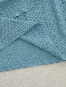 Olithes Đầm nữ thời trang mới mùa xuân/hè, gợi cảm, thanh lịch, ôm sát cơ thể, cổ cao, khóa kim loại, xếp ly, không tay. - Màu xanh lam - Xem 8