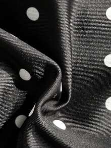 Swim Mod 女士黑白波点细肩带两件式比基尼套装，性感沙滩泳装，夏季度假之选 - 彩色 - 查看 3