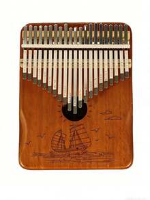 Kalimba Piano Jempol 21/17 Kunci dengan Stik Jempol untuk Pemula, Hadiah Alat Musik - MultiWarna - View 10