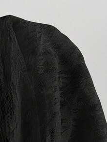 Comfortcana 女士不对称下摆短款休闲裙 - 黑色 - 查看 5