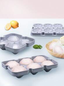 1pc Silicone Ice Cube Mold - Grey - View 1