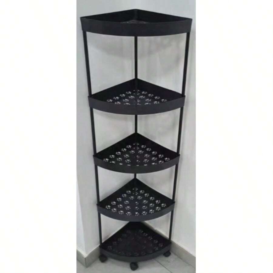 Estantería de esquina para baño, estantería de esquina triangular, estantería de pie para el baño, accesorios de baño, decoración de habitación - Multicolor - Ver 1