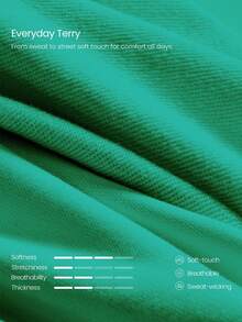 GLOWMODE Quần short cạp cao có dây rút, chất liệu vải bông mềm mại, rộng 2,5 inch, có túi, thích hợp mặc hàng ngày hoặc mùa hè. - màu xanh lá - Xem 4