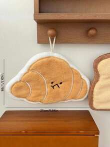 1pc Cute Bread Shaped Hand Towel, Highly Absorbent, Suitable For Kitchen, Bathroom, Room Decor, Strong Water Absorption And Easy To Clean, Kitchen Towel, Bathroom Accessory (Slight Color Difference Between Picture And Actual Item May Exist) - Multicolor - View 3