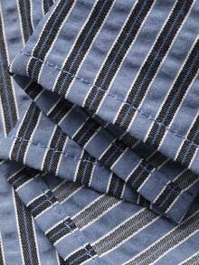 DAZY Young Boys Striped Short Sleeve Pajama Set - Grey - View 9