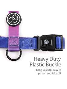 1pc Gradient Color Dog Harness, Small Dog Leash, Comfortable And Adjustable, Suitable For Outdoor Walks And Training For Small Dogs. - Multicolor - View 3