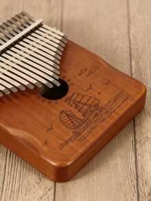 Kalimba Piano Jempol 21/17 Kunci dengan Stik Jempol untuk Pemula, Hadiah Alat Musik - MultiWarna - View 8