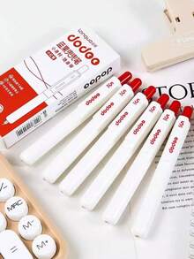 1 pieza de alta calidad de apariencia, de bolsillo, portátil, con un bolígrafo para marcar y un bolígrafo de color neutro para calificar las tareas. - Multicolor - Ver 1