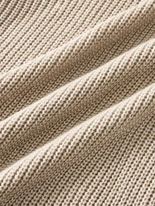 Officeau Men's Zip-Up Knitted Sweater With Collar, Versatile For Daily Business Casual Wear, Autumn/Winter - Grey - View 5