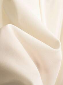 Franclia Women's Spring/Summer White Sleeveless Collared Pearl Button Waist A-Line Midi Dress, Suitable For Daily Wear And Commuting White Sleeveless Dress Collared Dress White Collared Dress Classy Belted Cream Dress White Button Up Dress White Vintage Dress White Classy Dress Cute White Dress Dress Clothes - Apricot - View 5