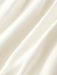 SHEIN MOD Petite Ruffle Skirt Boho Long Skirt Break Paperbag Waist Frill Trim Ruffle Hem Skirt - Apricot - View 4