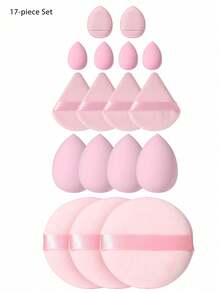 Bộ dụng cụ trang điểm 44 món kết hợp, gồm cọ tán phấn mắt, cọ kẻ lông mày, cọ trang điểm cơ bản, cọ đánh phấn phủ, cọ má hồng, cọ che khuyết điểm và cọ bắt sáng, lông tổng hợp siêu mềm cao cấp, lý tưởng cho trang điểm mặt hàng ngày. - Nhiều màu - Xem 5