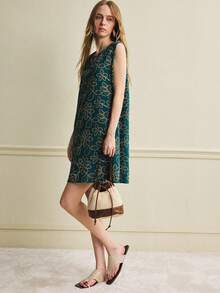 Écloséra New Arrival Spring/Summer Sleeveless Midi Loose Dress For Women - Multicolor - View 2