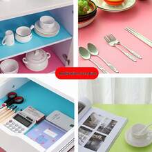 1 Roll Of Multi-Color Circular Flat Point Transparent Cabinet Liner, Made Of EVA Material, Oil And Moisture Resistant, Can Be Cut Into Desired Sizes, Suitable For Shelves, Drawers, Cabinets, Refrigerator Shelves, And Table Mats. - View 3