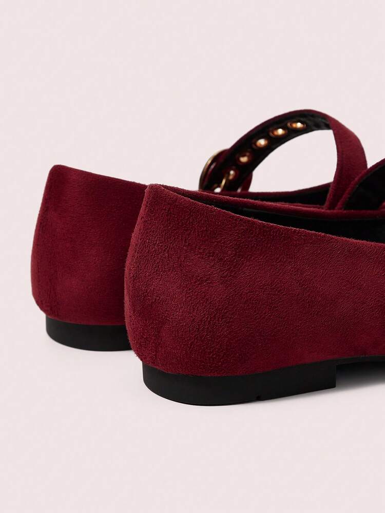 CUCCOO DOLLMOD Women's Casual Flats Solid Color Flats Ballet Flats Mary Jane Flats, Women's Dress Shoes, Ballet Shoes