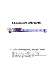 PETSIN 1 件装宠物心形蝴蝶结项圈，颈围可调节，猫狗项圈，宠物配件，情人节节日宠物用品 - 彩色 - 查看 13