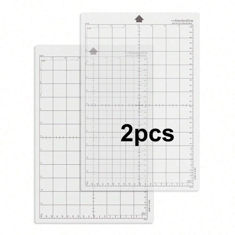 2 tấm thảm cắt trong suốt 12x8 inch, độ bám dính trung bình - Thảm chống trượt độ chính xác cao dành cho máy Silhouette Cameo, cắt vinyl và thủ công mỹ nghệ, bề mặt tự phục hồi để bảo vệ bàn làm việc - Thảm cắt trong suốt chống trượt dạng lưới dành cho thủ công mỹ nghệ, ch quilting, may vá, scrapbooking và tất cả các loại hình nghệ thuật, tuyệt vời cho các dự án DIY và khắc giấy, bảo vệ bề mặt làm việc của bạn. - Một cỡ - Xem 7