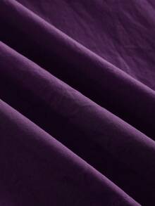 Maija Chân váy nữ màu tím xếp ly, thiết kế túi bên hông, chất liệu da PU, có thể tháo rời, kèm thắt lưng kim loại, kiểu dáng thanh lịch cho công sở. - Màu tím - Xem 12