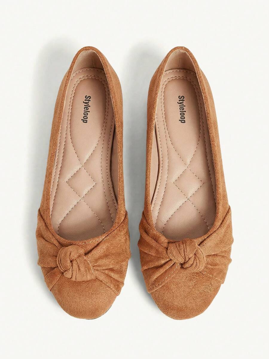 CUCCOO CHICEST 女士休闲结饰街头时尚别致平底鞋 - 駝色 - 查看 1