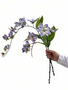 2pcs 3D Printed Simulated Weeping Jasmine Silk Flower Begonia Single Stem Light Luxury Artificial Flower Home Indoor Landscaping Decoration Flower - Multicolor - View 4